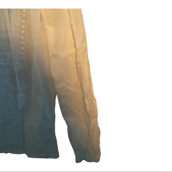 CLOSET CLOSING! LAST CHANCE NEW Loft M boho tassel blouse - Picture 4 of 5